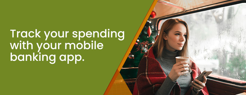 Track your spending with your mobile banking app